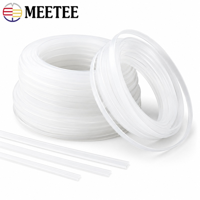Textile Sewing Support - 20M 4-12mm Transparentes PP-Kunststoff Korsett-Stützband für