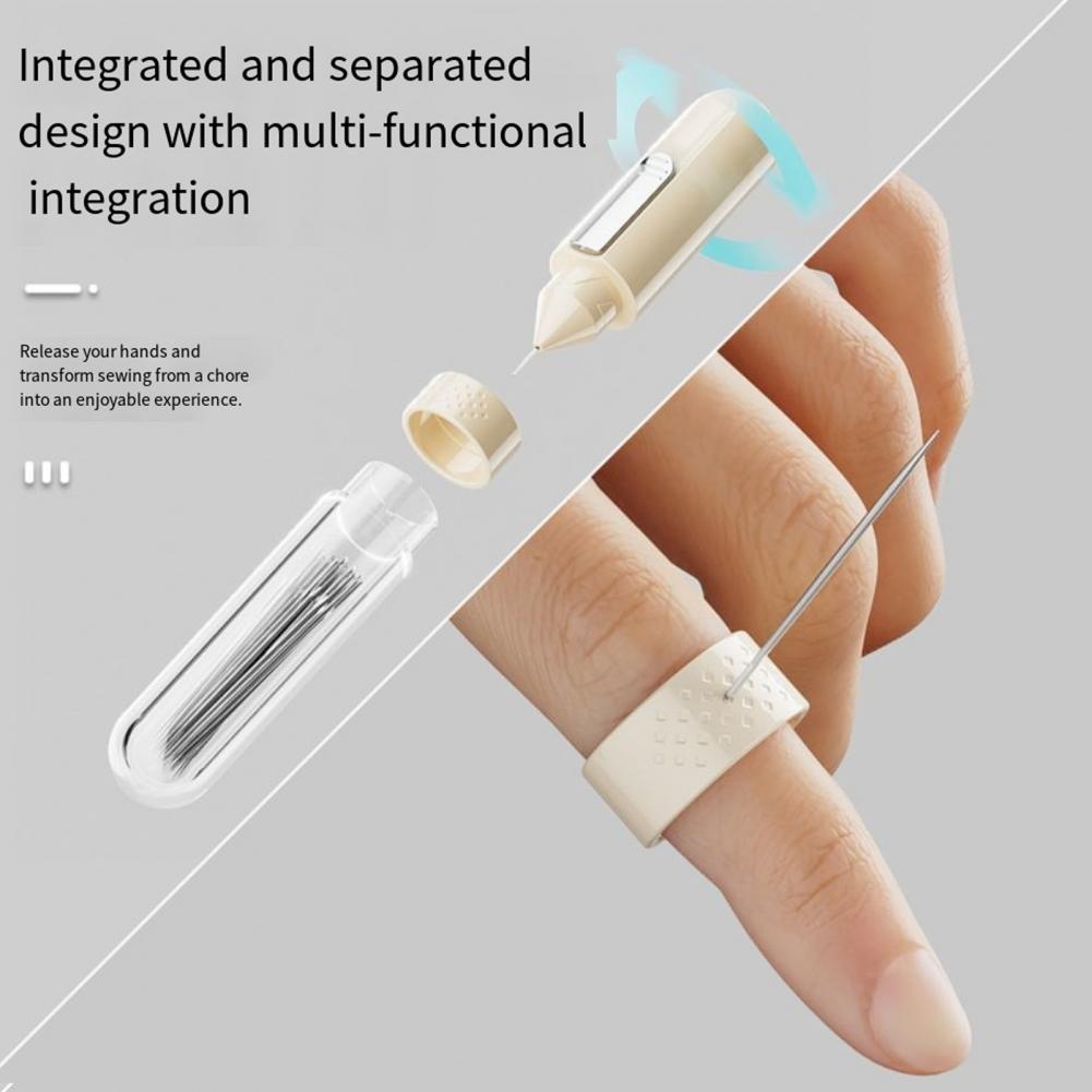 Needle Threader Tool - Tragbarer Nadelreißer und Nahttrenner 5-in-1 Nadelreißer-Set