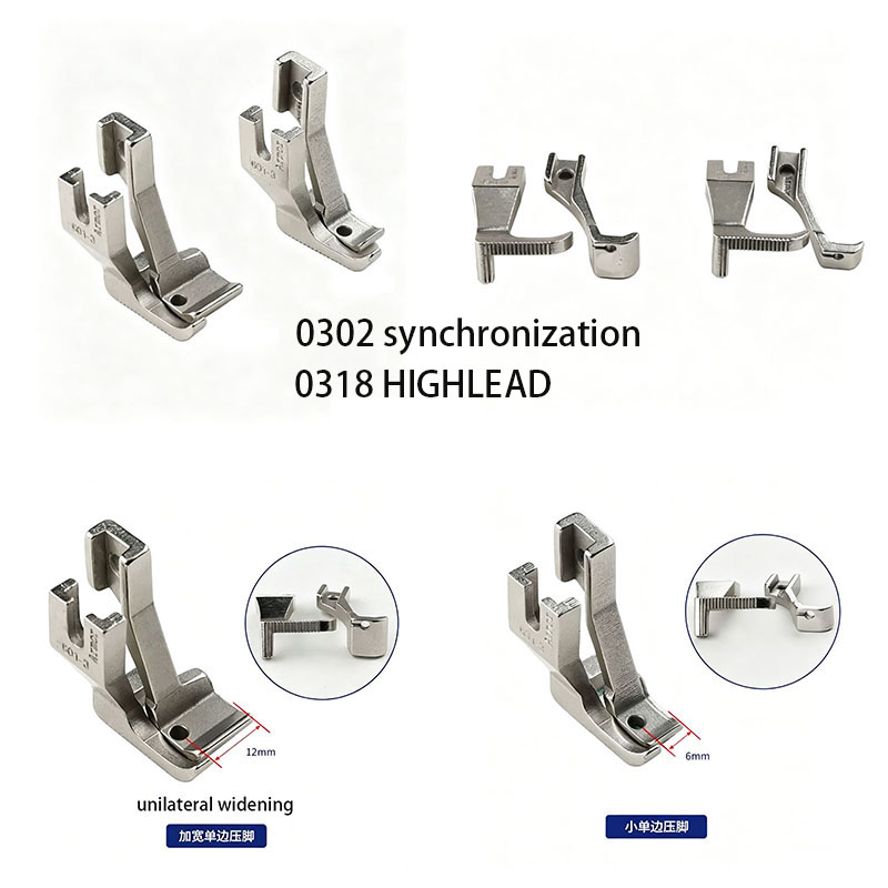 Sewing Tt - Industrielle Nähmaschine Einseitiger Nähfuß-Satz 6mm/12mm für