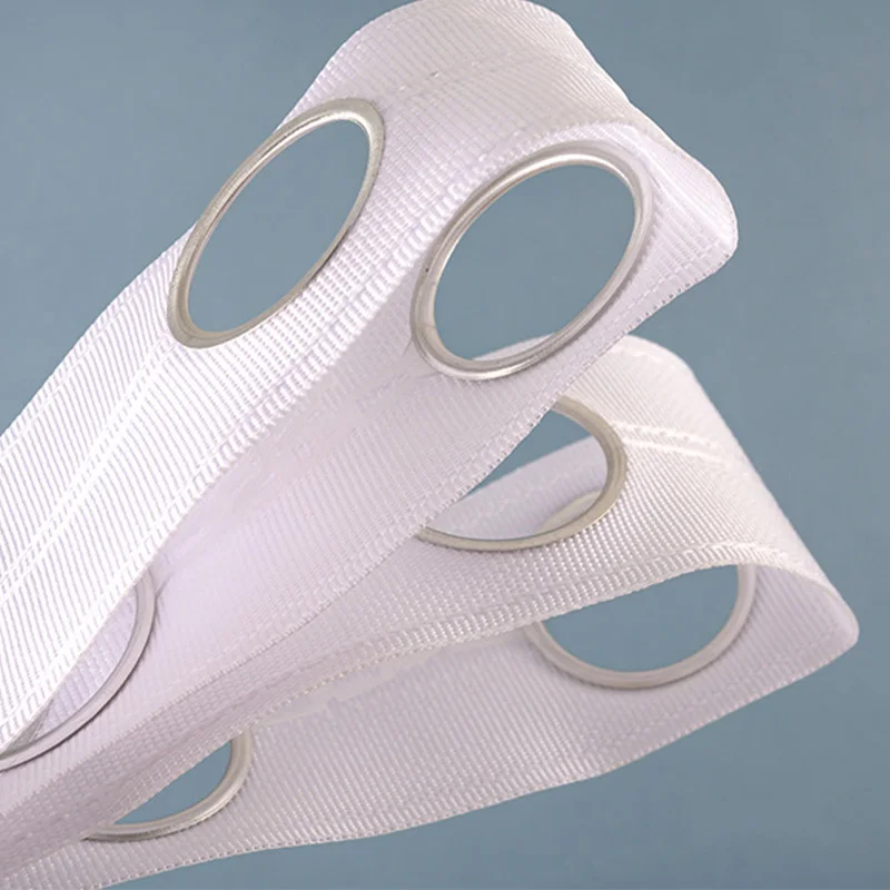 Sewing Eyelet Fabric - 10m 15m Ösenband Weißes Vorhangband mit