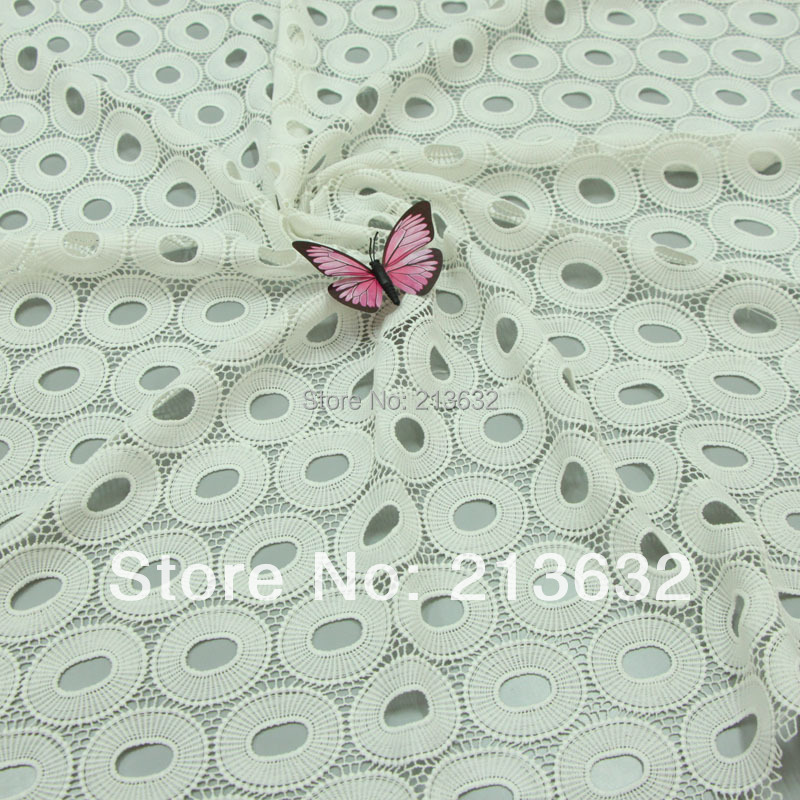 Sewing Eyelet Fabric - Hochwertige Weiße Stoffe Stickerei Lochstickerei Bestickter