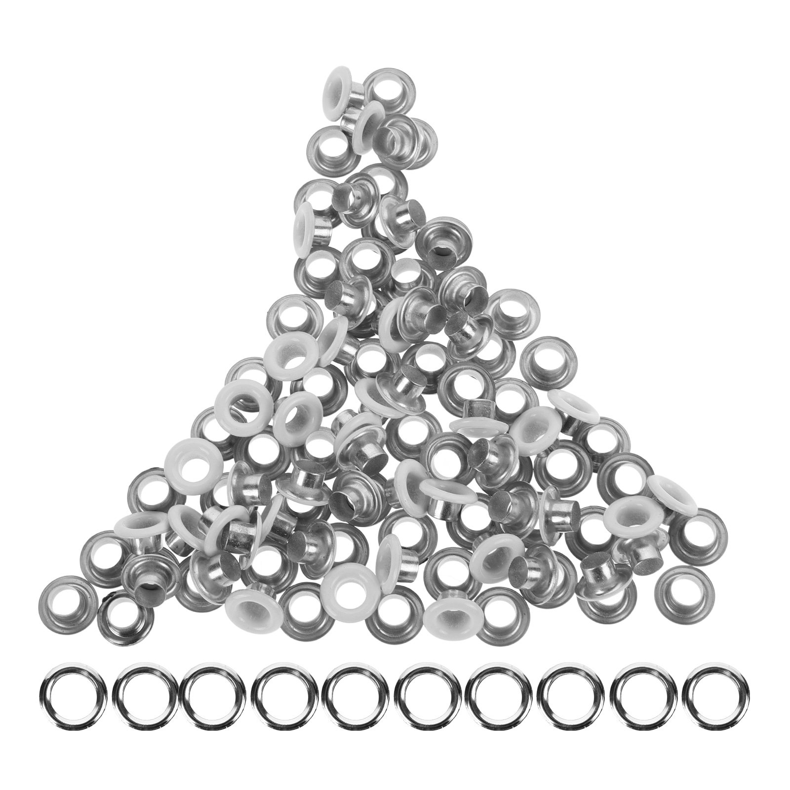 Sewing Eyelet Fabric - 100-teiliges Schuhösen-Set, robuste Eisenösen für Vorhänge,