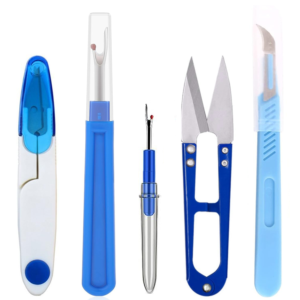 Seam Ripper Tool - 5-teiliges Nähwerkzeug-Set mit Nahttrenner und U-förmigen