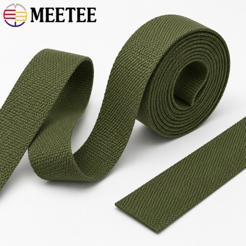 Binding Tape Bias - 10 Meter 15-50mm 2mm Dickes Armeegrünes