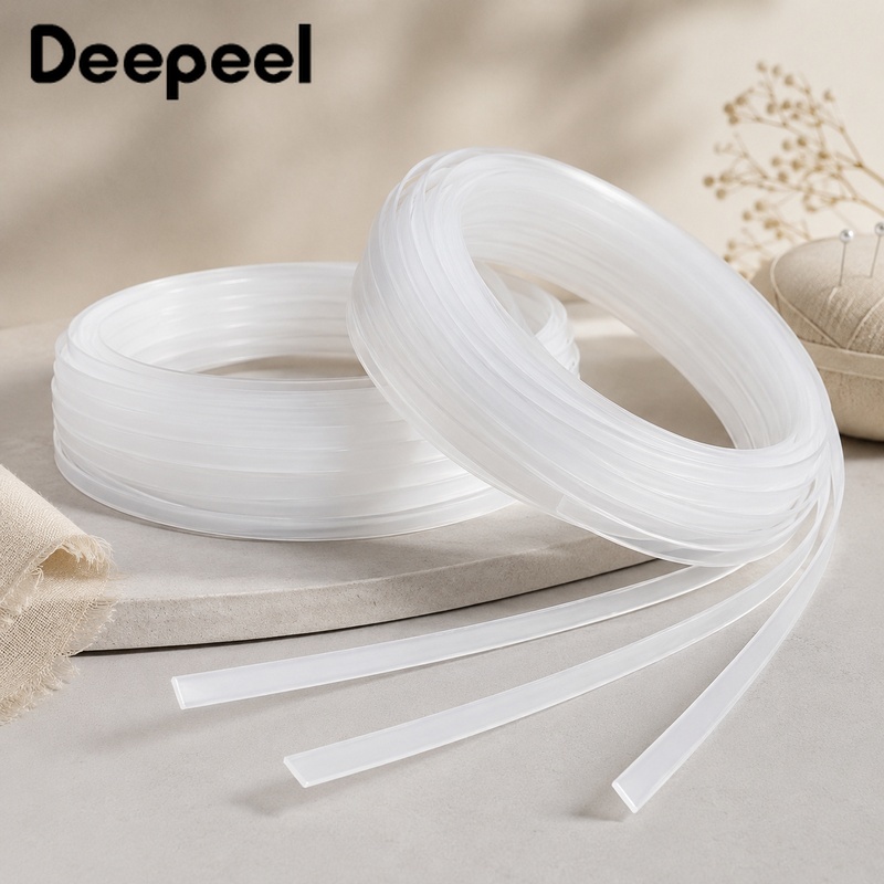 Textile Sewing Support - 20 Meter 4-12mm Transparentes PP Korsett-Stützband,