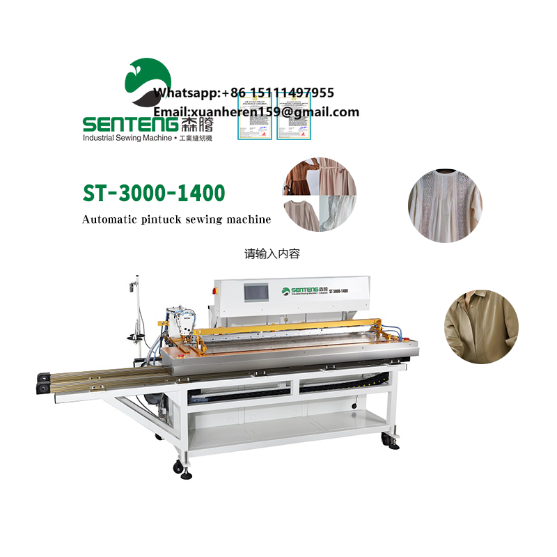 Sewing Machine Fabric - ST 3000-1400 Hochleistungs-Nähmaschine Preis Automatische Pintuck-Industrienähmaschine