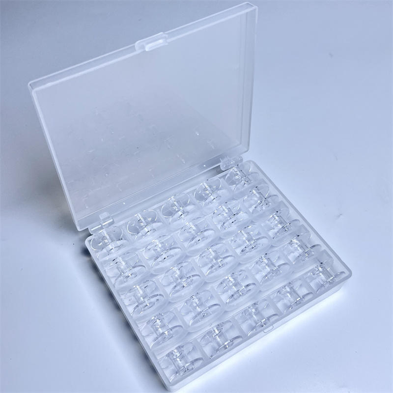 Sewing Machine Yarn - 25 Gitter transparente leere Spulen Aufbewahrungsbox