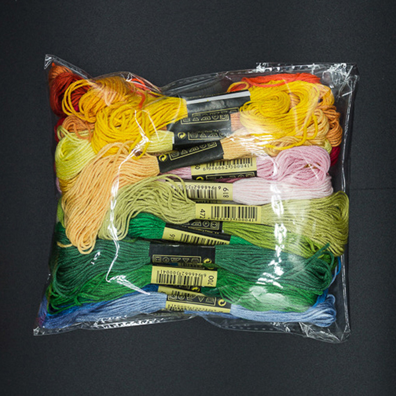 Sewing Necessities - C 24/100/50 Mehrfarbige Kreuzstich-Baumwollgarne Stickgarn-Set DIY