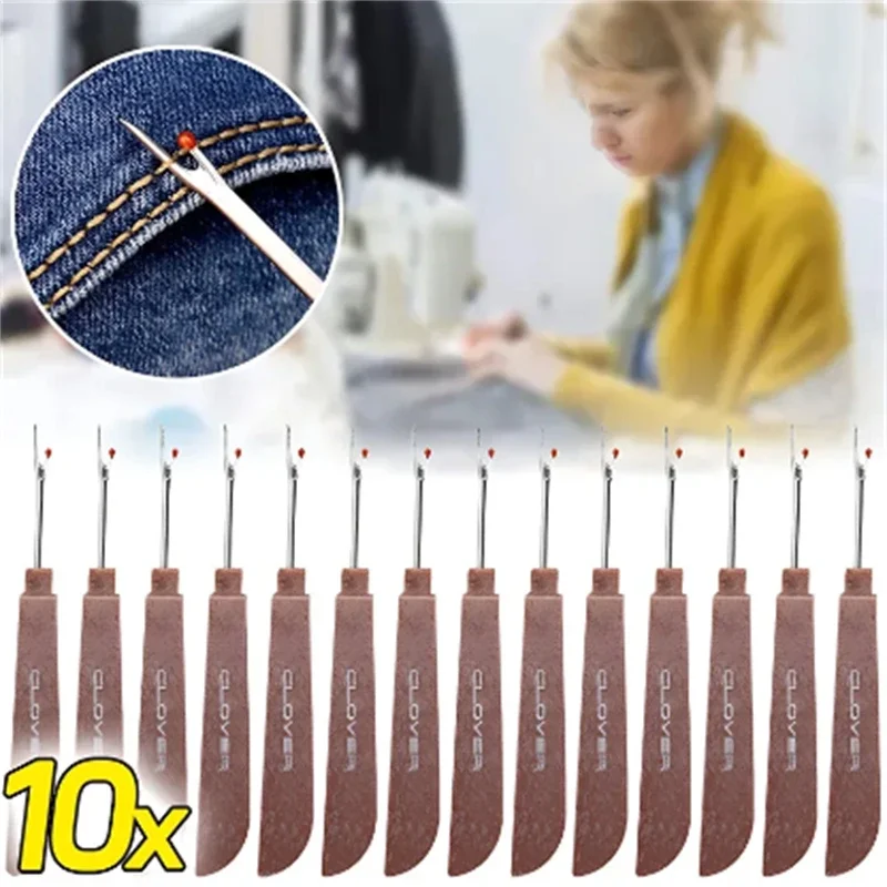 Seam Ripper Tool - 1/10Pcs Stahl Faden Cutter Holz Kunststoff