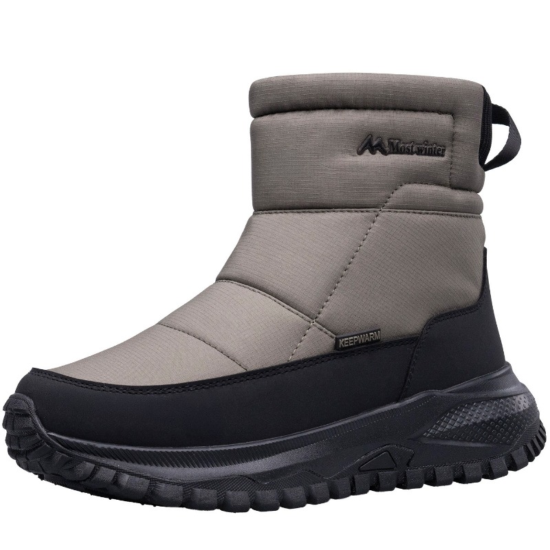 Sewing Zipper - Herren-Stiefel, warme Schneestiefel, wasserdicht, rutschfest, Winterschuhe,