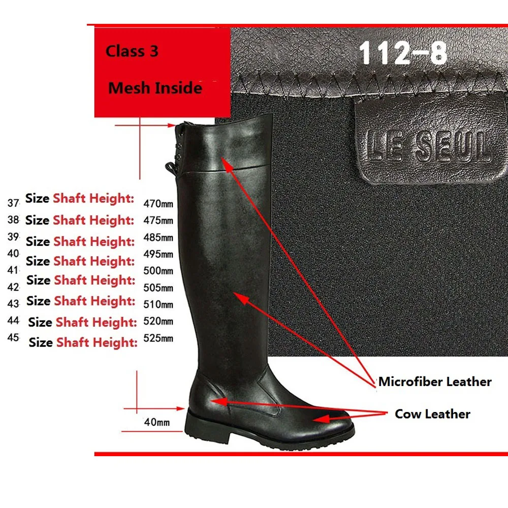 Sewing Zipper - Modische Herren-Reitstiefel aus echtem Leder, Guard