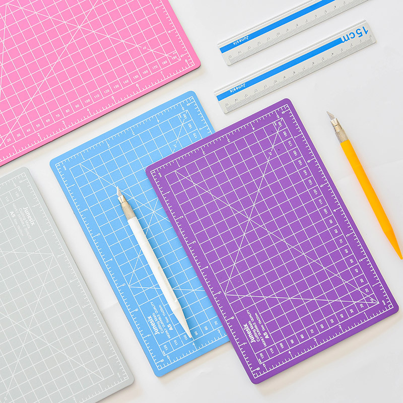 Cutting Mat Self Heal - 1 Set A5 Schneidematte Lineal Gravurstift