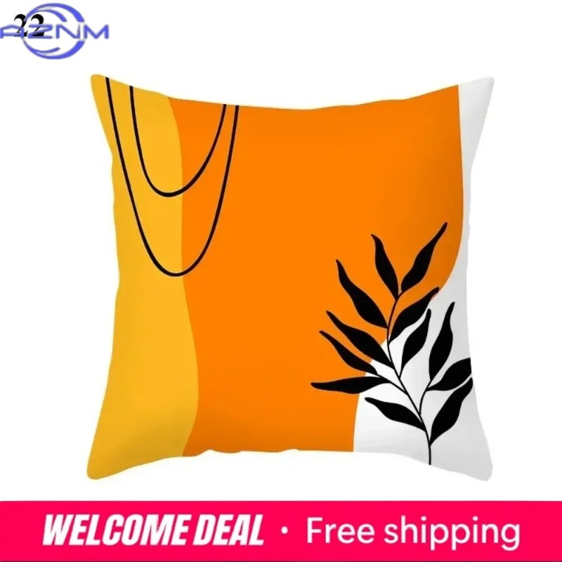 Boho Orange Abstrakter Kissenb – Century Textile & Sewing Supply Reviews Bewertung und Preis