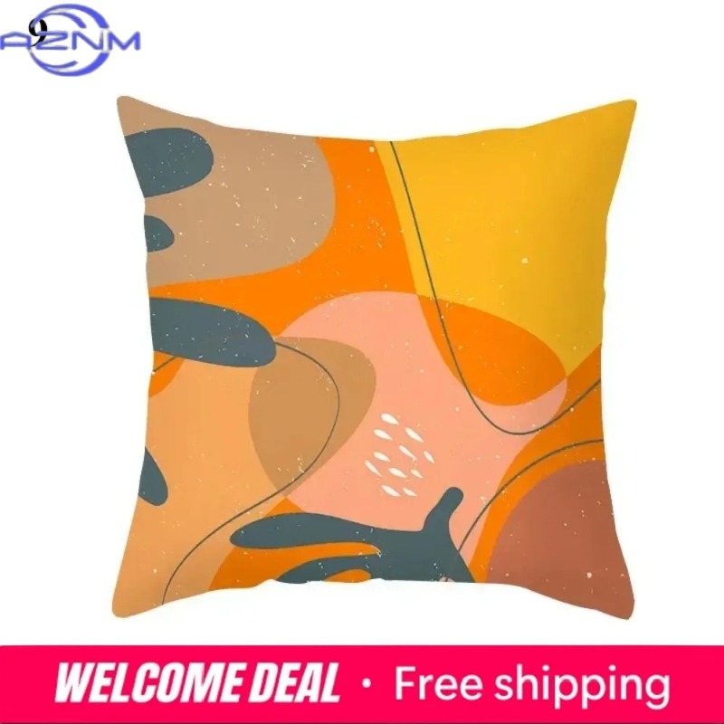 Boho Orange Abstrakter Kissenb – Century Textile & Sewing Supply Reviews Bewertung und Preis