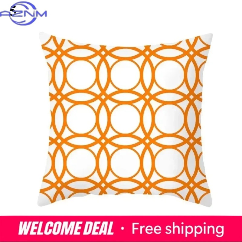 Boho Orange Abstrakter Kissenb – Century Textile & Sewing Supply Reviews Bewertung und Preis
