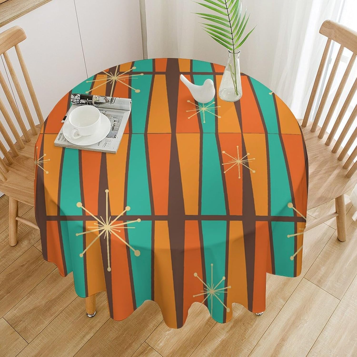 Mid-Century Modern Orange-Gelb – Century Textile & Sewing Supply Reviews Bewertung und Preis