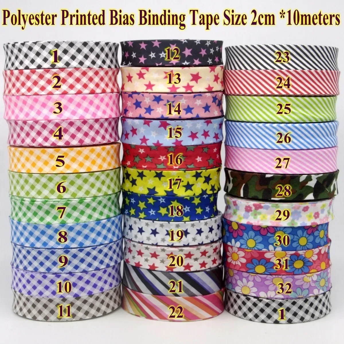 Polyester Karos Sterne Streife – Binding Tape Bias Bewertung und Preis