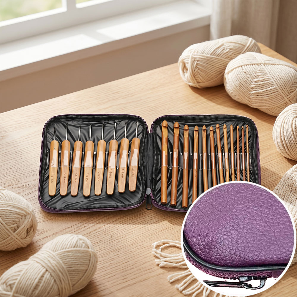 74-teiliges Bambus-Häkelnadel- – Sewing Necessities Bewertung und Preis