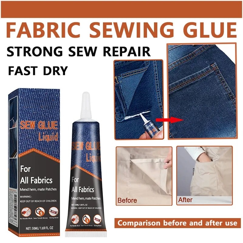 50 ml Stoff-Nähkleber, schnell – Sewing Repair Bewertung und Preis