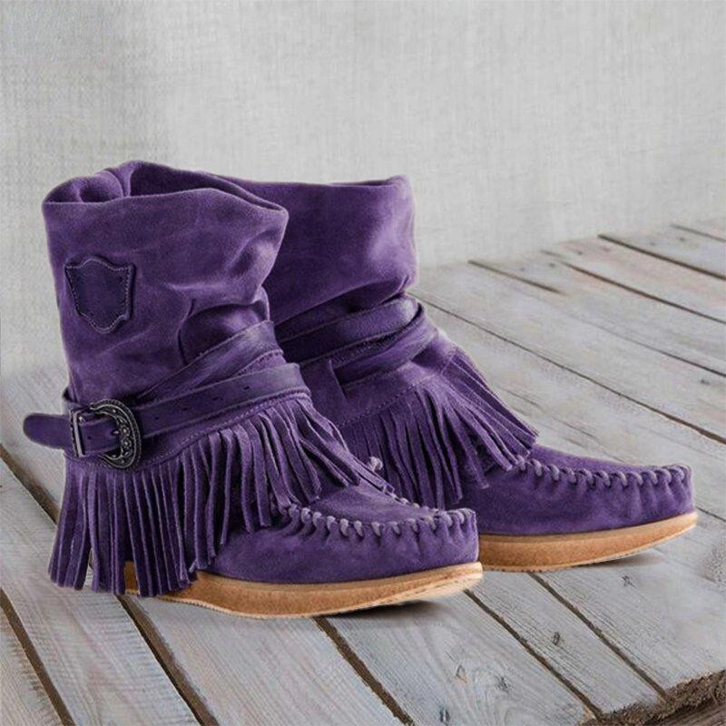 Retro-Quasten-Damenstiefel mit – Sewing Zipper Bewertung und Preis