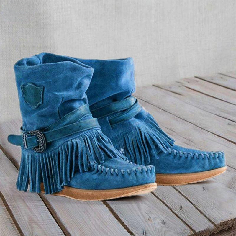 Retro-Quasten-Damenstiefel mit – Sewing Zipper Bewertung und Preis