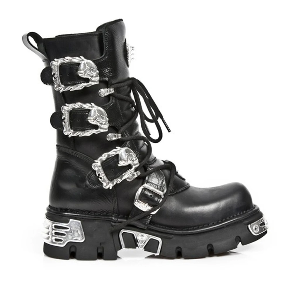 Neue Herren Punk Motorradstief – Sewing Zipper Bewertung und Preis