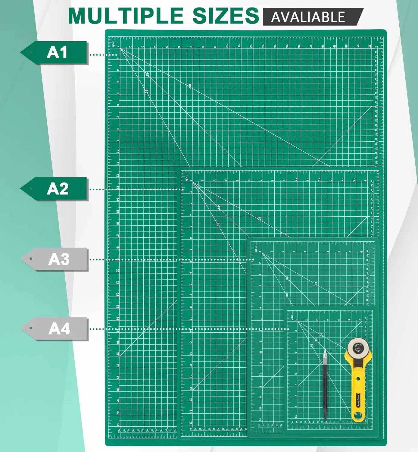 A2 A3 A4 A5 PVC Schneidematte  – Cutting Mat Self Heal Bewertung und Preis