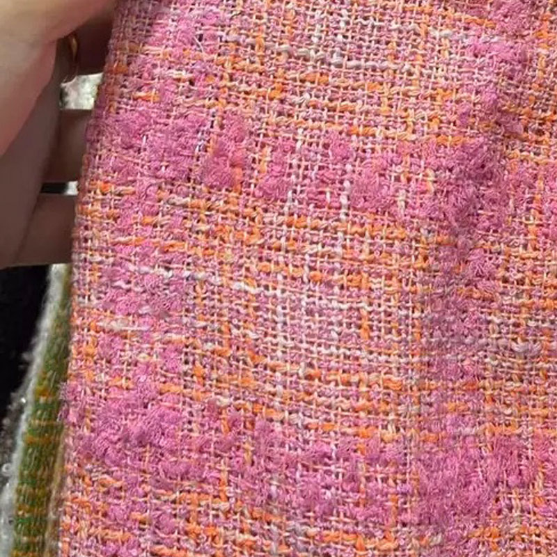 Rosa und orangefarbenes Gitter – Sewing Tweed Bewertung und Preis