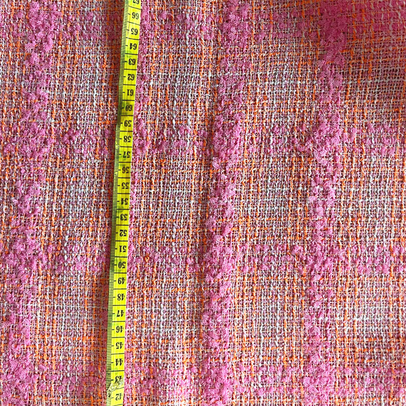 Rosa und orangefarbenes Gitter – Sewing Tweed Bewertung und Preis
