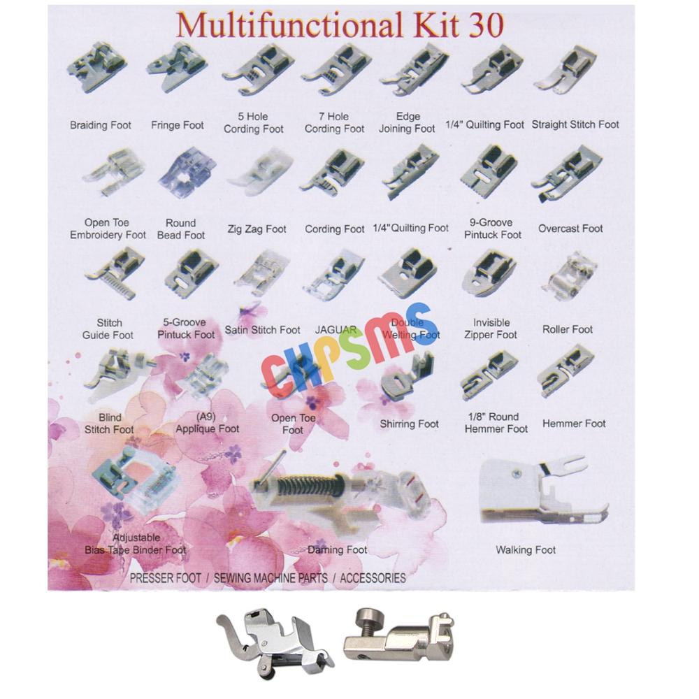 NÄHFUSS-SET (IN GESAMT 32-teil – Sewing Tt Bewertung und Preis