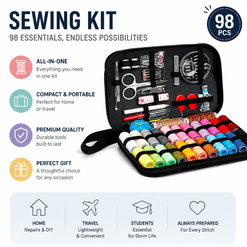 68/98-teiliges Nähzubehör-Set, – Sewing Necessities Bewertung und Preis