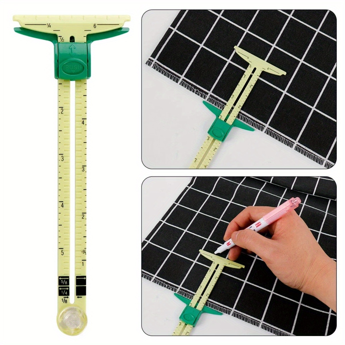 Multifunktionales DIY-Stoffsch – Sewing Gauge Ruler Bewertung und Preis