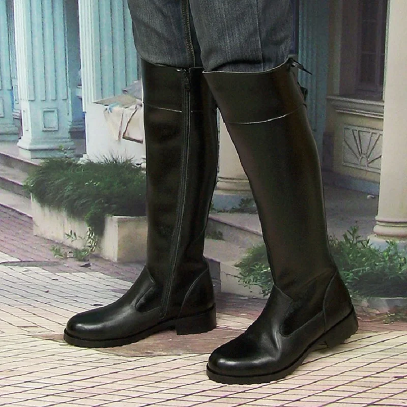 Modische Herren-Reitstiefel au – Sewing Zipper Bewertung und Preis