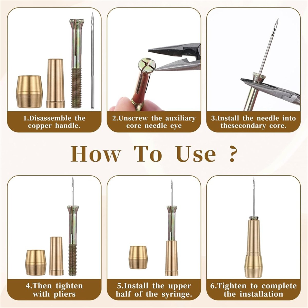9-teiliges Leder-Nähahle-Set m – Sewing Repair Bewertung und Preis