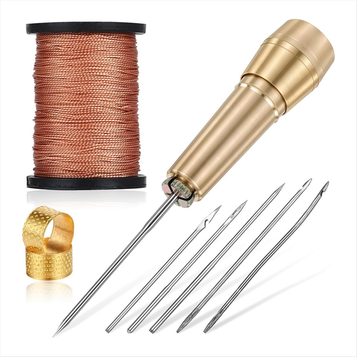 9-teiliges Leder-Nähahle-Set m – Sewing Repair Bewertung und Preis