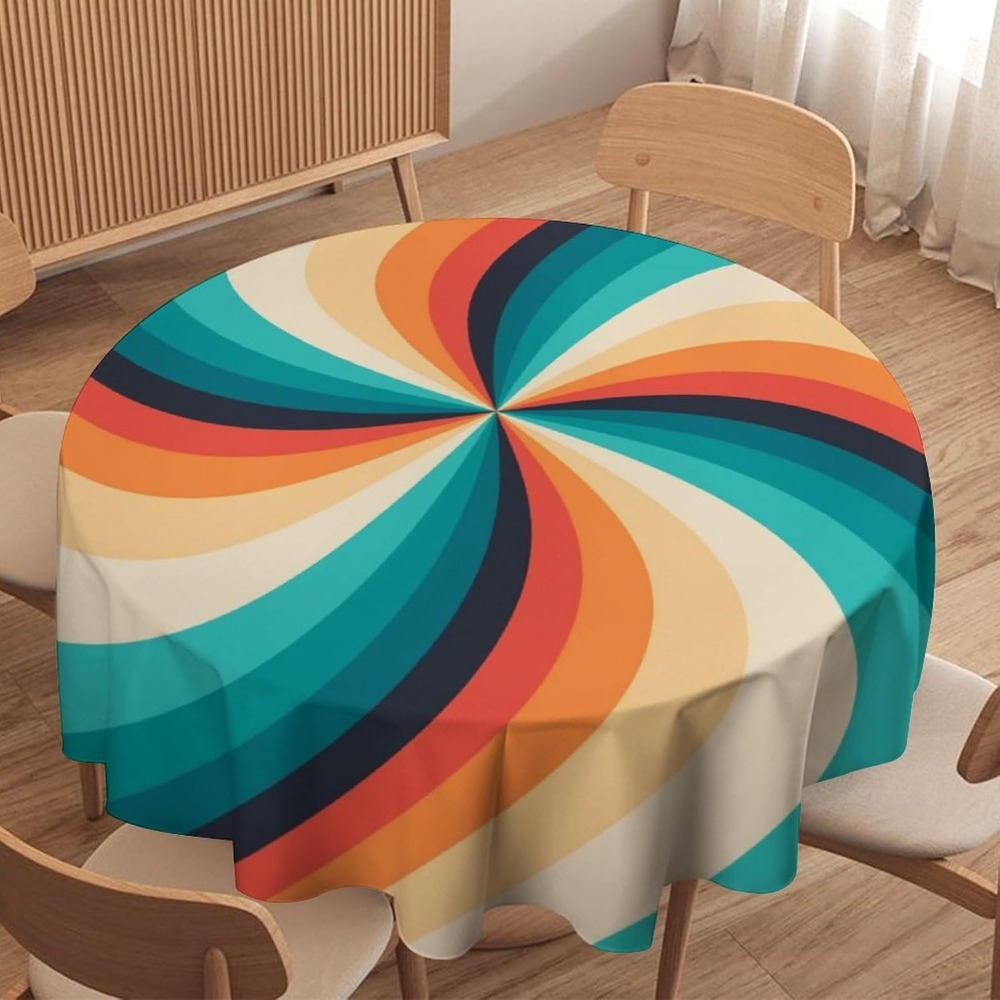 Vintage Groovy Swirl runde Tis – Century Textile & Sewing Supply Reviews Bewertung und Preis