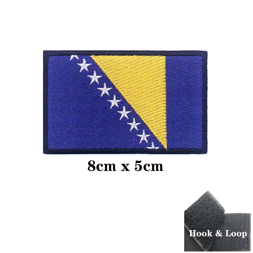 1 x Flagge von Bosnien und Her – Velcro Sew On Bewertung und Preis