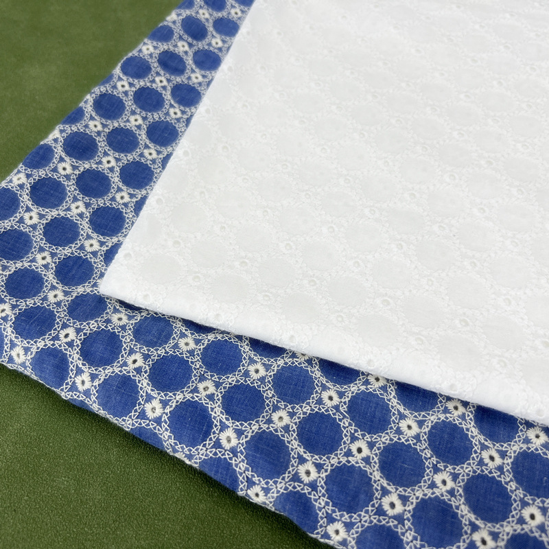 Baumwoll-Denim-Stoff mit klein – Sewing Eyelet Fabric Bewertung und Preis