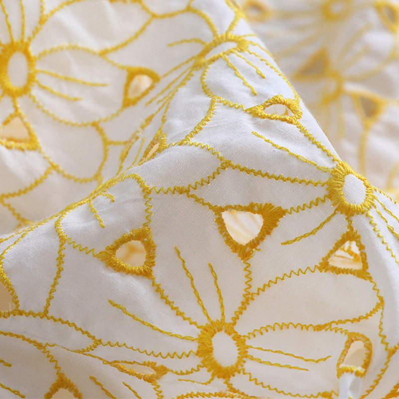 100% Baumwolle Bestickter Loch – Sewing Eyelet Fabric Bewertung und Preis