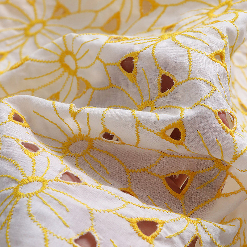 100% Baumwolle Bestickter Loch – Sewing Eyelet Fabric Bewertung und Preis