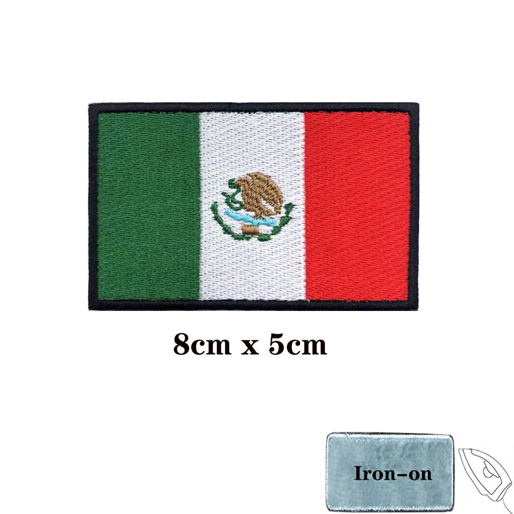 Mexikanische Flagge Mexiko-Auf – Velcro Sew On Bewertung und Preis
